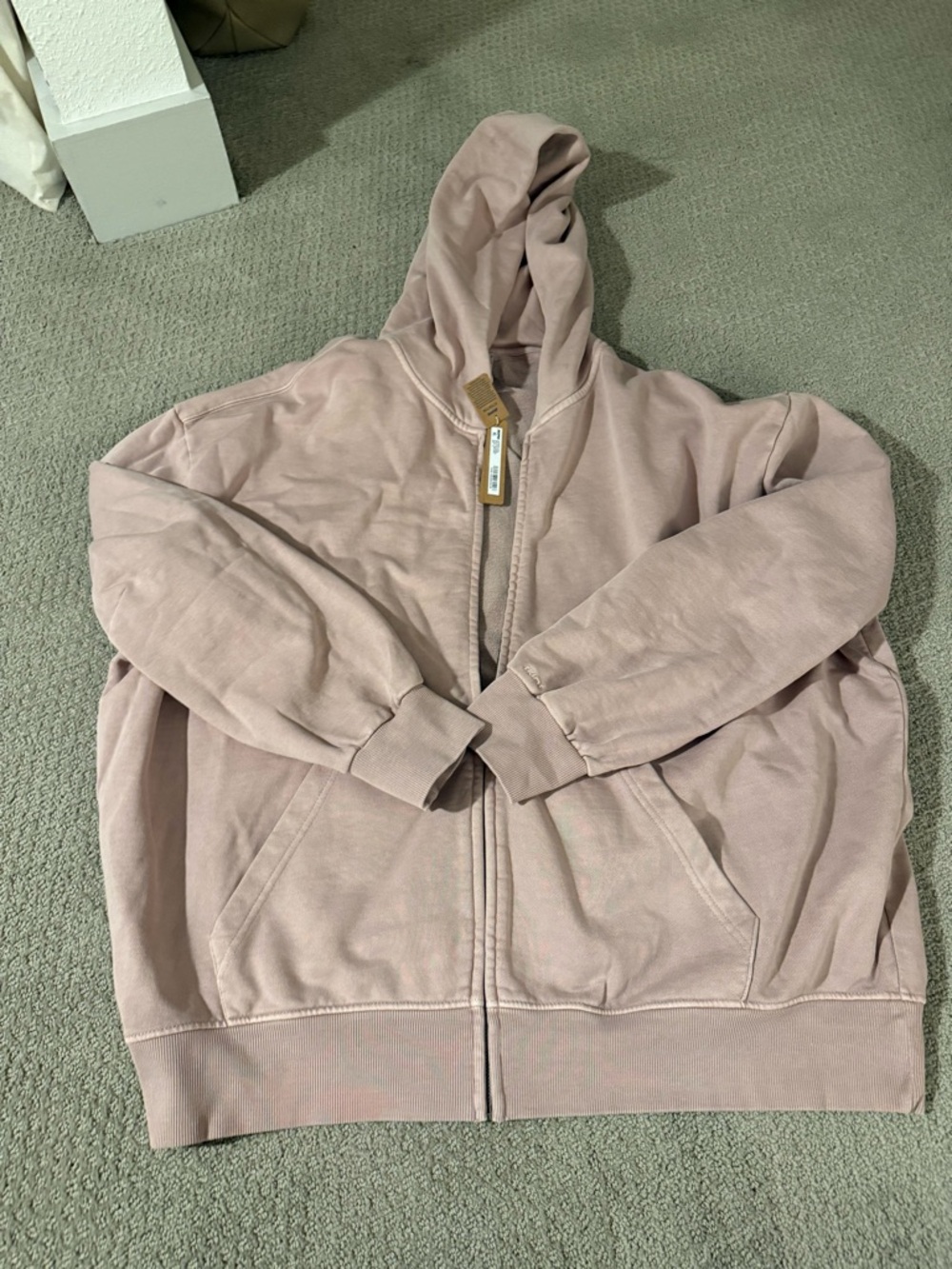 SKIMS Dusty Rose Full-Zip Hoodie